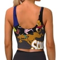 thumbnail image 3 of Lsque Scooby-Doo Printed Women'S Sports Bra, Compression, Moisture Wicking, High-Impact Sports Bra For Women,Supportive sports bra-Small, 3 of 9