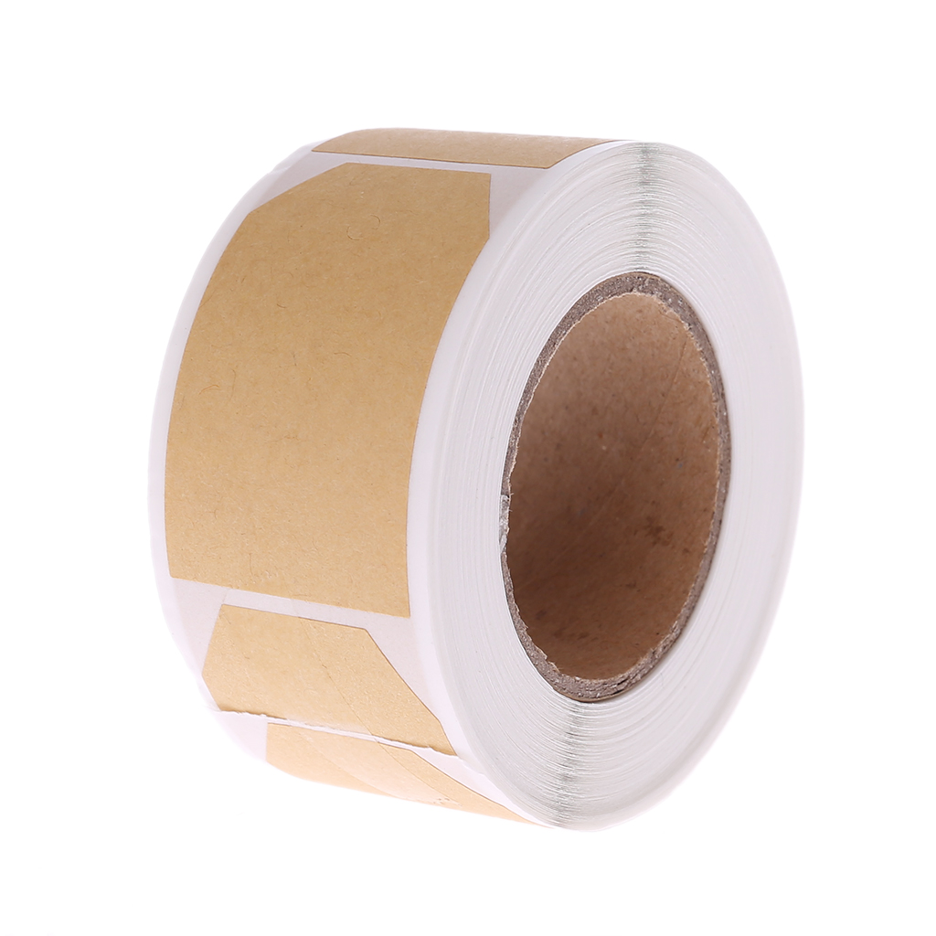 HeroNeo 300Pcs Vintage Blank Label Sticker Natural Kraft Adhesive