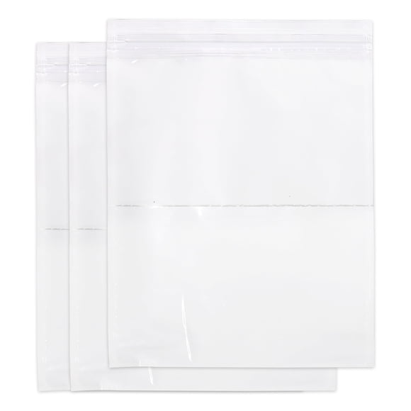 iMailer - Lot de 200 Enveloppes de Liste d'Emballage 9,5 Pouces x 12 Pouces - Pochettes en Plastique Adhésives Refermables pour Étiquettes d'Expédition et Documents