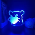 thumbnail image 3 of Luz nocturna LED 3D malteses que cambian de color para niños con base, 3 of 5