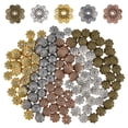 thumbnail image 1 of 300Pcs 5 Styles Tibetan Style Bead Caps Cadmium Free & Lead Free Flower Mixed Color 13.5x3mm, 1 of 7