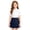 1# Navy, variant on Girls' Pleated Skirt with Elastic Waist School Uniform Skirt with Soft Cotton Lining Years 4-12 Years Black