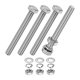 thumbnail image 1 of Uxcell 4-Pack Tornillo de Cabeza Hexagonal con Tuercas, Arandelas Planas y de Bloqueo M8x70mm, 1 of 1