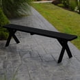 thumbnail image 1 of A &amp; L Furniture Yellow Pine Cross Legged Picnic Table with 2 Benches, 1 of 2