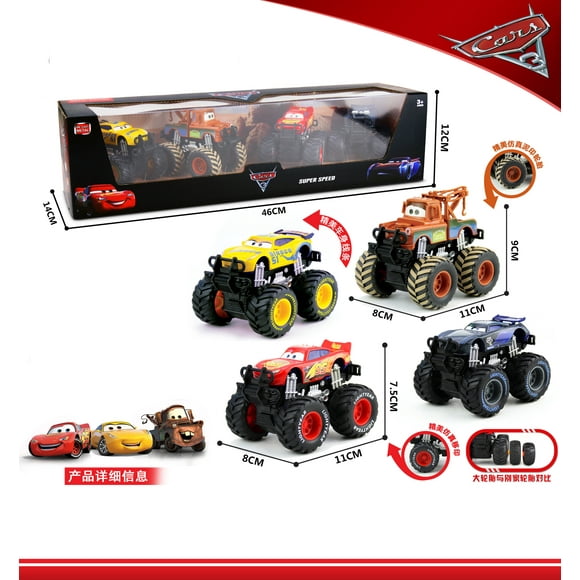 Disney Pixar Cars Set Lightning Mcqueen Figures Jackson Storm Mack Uncle Truck Pull-Back Cars Model Doll Children Toy For Gift