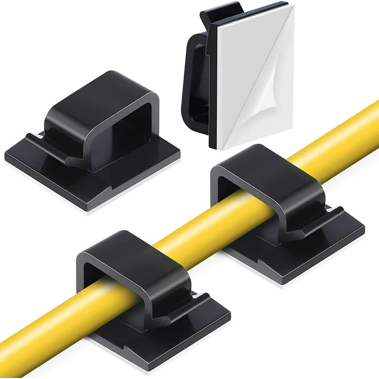 50pcs Cable Management Clips, Large Clips For Under Desk Wire