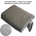 thumbnail image 2 of Coche portátil con calentamiento de 12V plegable 12V12V Plegable Coche Manta Calefacción Cálido Tiro Energía Ahorro Vehículo Interior Seguridad Alfombra Niñas Mujer Regalo Camping Trip Gray sidaley VI001631-03B, 2 of 6