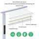 thumbnail image 5 of Lámpara de escritorio LED regulable Wosthever con cargador inalámbrico Protección ocular puerto de carga USB blanco 10W, 5 of 6