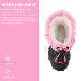 thumbnail image 4 of EQW Kids Waterproof Insulated Winter Snow Boots for Boys and Girls, Hook-and-Loop Strap, Drawstring Closure, Non-Slip Rubber Sole, 4 of 10