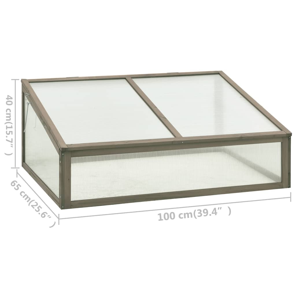 vidaXL 1 Piece Outdoor Firwood Greenhouse Grow House for Plant Growing