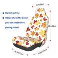 thumbnail image 3 of Wukai Autumn Leaves 1 Full Set Car Seat Covers with Soft Padding Universal Auto Front Seats Protector and Cushion Mat, 3 of 5
