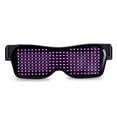 thumbnail image 2 of Walbest LED Glasses, Bluetooth APP Connected LED Display Smart Glasses (Editable Text) USB Rechargeable DIY Funky Eyeglasses for Party Club DJ Halloween Christmas, 2 of 7