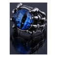 thumbnail image 4 of Jewelry VerPetridure Stainless Steel Devil Skull Ring Personality Design Retro Eye Ring Men Women, 4 of 4