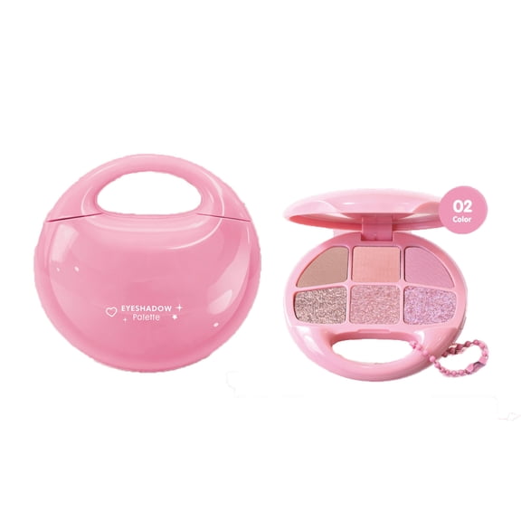 Berry Pink 6-Shade Matte Eyeshadow Palette, Blendable Long-Wear Eye Makeup 5G