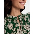 thumbnail image 5 of Time and Tru Women's and Women's Plus Cotton Mini Dress with Flutter Sleeves, Sizes XS-4X, 5 of 6