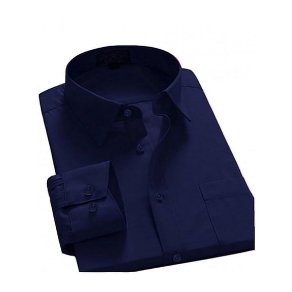 Men's Regular Fit Long Sleeve Button Down Dress Shirt