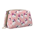 thumbnail image 2 of Gaeub Bulldog Printed Travel Cosmetic Bag,Makeup Bag, Large Capacity Toiletry Bag for Women, Portable Pouch Make Up Organizer with Zipper and Divider, 2 of 8