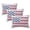 3PC, variant on Bow Flag Decorative Pillow, 250th Anniversary Embroidered Nautical Knot American Flag Bow Pillow, Red White Blue USA Patriotic Lumbar Throw Pillow for Couch, Living Room&Bedroom (19"x14")