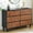 6 Drawers, variant on Litake 5 Drawers Dresser, 46" Tall Modern Chest of Drawers with Natural Texture, Curved Profile Design, Dresser TV Stand, Wood Drawer Organizer for Bedroom, Living Room, Hallway, Natural Oak