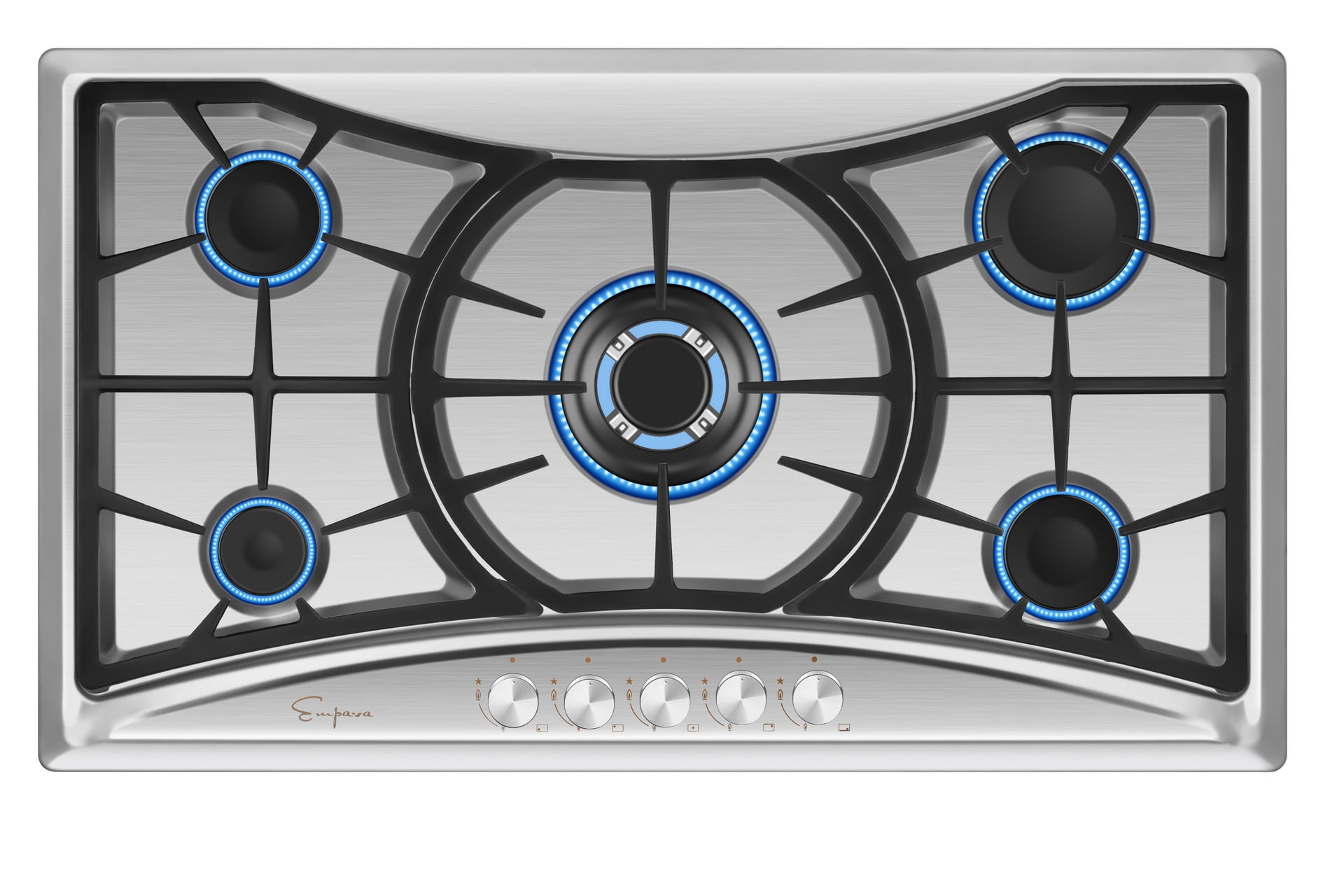 Empava 36" Gas Stove Cooktop with 5 Italy Sabaf Sealed Burners NG/LPG