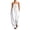 White, variant on Women's Strapless Tube Jumpsuit, Adjustable Tie Front Bodice Wide Leg Outfit, Cotton Linen Blend Summer Casual Beachwear, Resort and Vacation Jumpsuit for Women​-Black