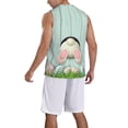 thumbnail image 2 of Naloa White Bunny Bottom And Easter Eggs Basketball Jersey Reversible Men's Mesh Athletic Sports Shirts Training Practice S-4XLMedium, 2 of 6