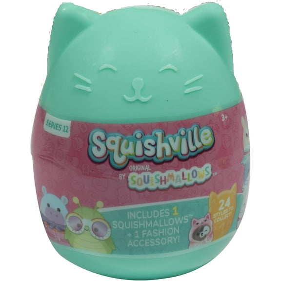 Squishmallows Squishville, Series 12 - Assorted Single - Official Jazwares Plush - Collectible Mini Mystery Stuffed Animal Toy & Accessories, Styles May Vary - Gift for Kids, Girls & Boys