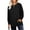 Black, variant on Crewneck Fall Sweatshirts for Women Trendy Plain Long Sleeve Shirts Pullover Tops with Pockets