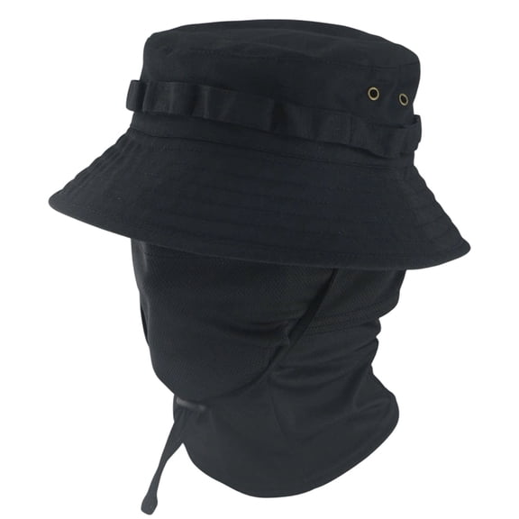 TFEOQRY Men's Cooling Balaclava Face Mask Boonie Hat Wide Brim Foldable UV Protection Fishing Outdoor Sun Hat
