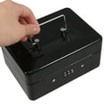 thumbnail image 4 of Small Safe Box For Money With Combination Lock Portable Metal Money Organizer With Removable Tray Lockable Storage Box For Cash, 4 of 8
