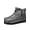 Gray, variant on Men's Ankle Boots, Crocodile Embossed Leather Booties, Side Zipper Chukka Shoes, Chunky Platform Work Boots, Casual Fashion Footwear