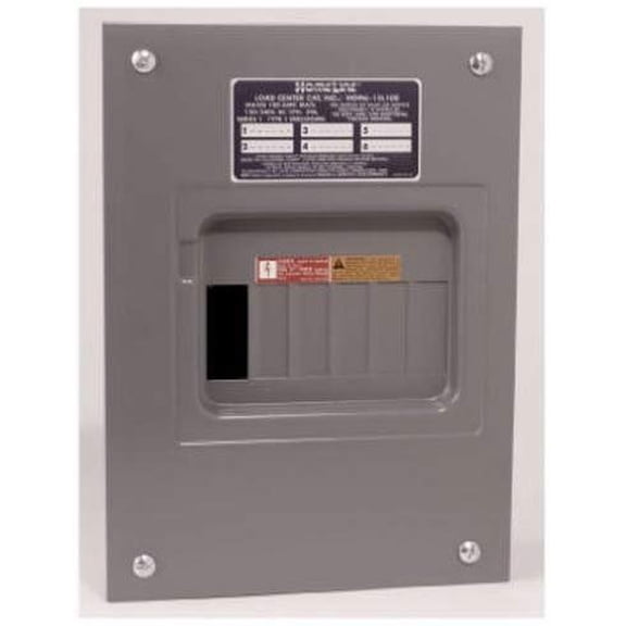 Square D Homeline 100 Amp 6-Space 12-Circuit Indoor Main Lugs Load Center - Flush Mount