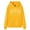 Yellow, variant on shqvo Hoodies for Women Drawstring Solid Color Hooded Sweatshirt with Heart Beat Print Trendy Long Sleeve Sweatshirt Hoodies with Pockets Plus Size Fall Fashion Clothes