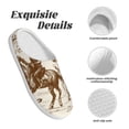 thumbnail image 5 of Goofa Western Desert Cowboys1 Print Womens Mens Cotton Lightweight House Slippers , Washable Home Slippers,Indoor Comfy Bedroom Cozy Slippers-35/36, 5 of 7
