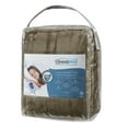 thumbnail image 6 of Beautyrest Heated Plush Oversized Solid Microlight Throw, Mink, 6 of 9