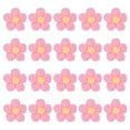 thumbnail image 1 of Uxcell 50-Pack Parches de Flores para Coser, Flores de Ganchillo Hechas a Mano de 1.6 Pulgadas para Ropa DIY [Rosa Brillante y Amarillo], 1 of 1