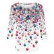 thumbnail image 4 of Karight Women Tops Loose Fit Three Quarter Sleeve V Neck Shirts Y2K Cute Bunny Blouses Dressy Spring Aesthetic Clothes, 4 of 5