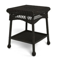 Tortuga Outdoor Portside Dark Roast Outdoor Wicker Side Table