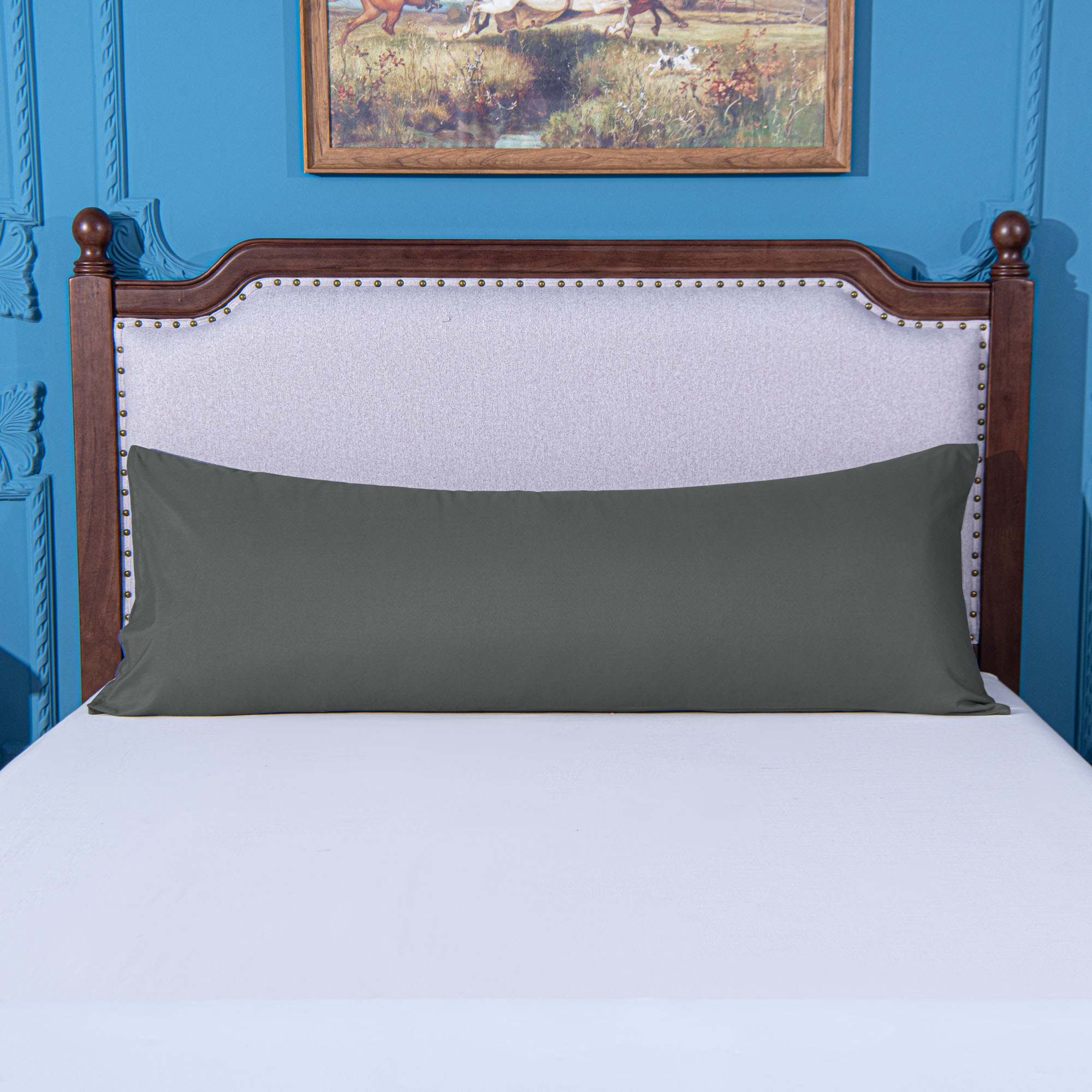 NT Bay Microfiber Ultra Soft Body Pillowcase, 20x54 Dark Gray photo 5