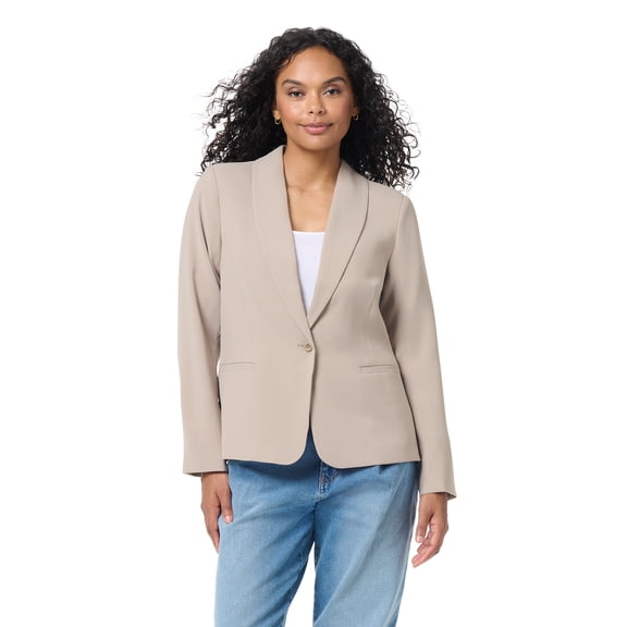Gloria Vanderbilt Swan Series Women's Shawl Collar Blazer , Sizes XS-XL