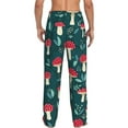 thumbnail image 3 of Daiia Amanita Mushroom Men's Sleep Pant with Pockets and Drawstring,Pajama Pants-Small, 3 of 9
