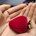 thumbnail image 6 of Mgaxud Red Velvet Strawberry Ring Box: Mini Proposal Jewelry Organizer with Luxurious Look and Practical Design, 6 of 6