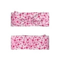 thumbnail image 2 of Wukai Breast Cancer Ribbons Awareness Print Baby Bow Headband for Newborn Infant Baby Toddler Girls, 2 of 5