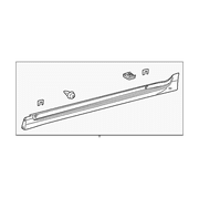 Genuine OE Lexus Rocker Molding - 75860-76020-J0