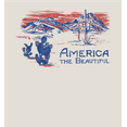 thumbnail image 2 of Americana America The Beautiful Long Sleeve Adult Hooded Sweatshirt-Medium-Cream, 2 of 3
