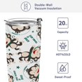 thumbnail image 3 of 12 Oz Stainless Steel Vacuum Insulated Tumbler Funny Monkey Astronaut Space Coffee Cup with Lids and Straw Cartoon Animal Double Wall Water Travel Mug for Hot and Cold Drinks for Home Office, 3 of 5