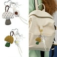 thumbnail image 2 of Car Key Chain Flowers Keychain Handbag Charm Heart Cartoon Mushroom Keyrings, 2 of 8