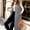 Gray, variant on Sevevn Women's Stand‑Collar Quilted Long Puffer Vest Zip‑Up Maxi‑Length Sleeveless Gilet with Pockets Fall Winter Outerwear Brown L