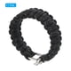 thumbnail image 3 of Pulseras de paracord de supervivencia Uxcell, pulsera de cordón de paracord, negra, 3 of 5