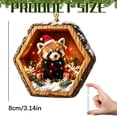 thumbnail image 5 of Raccoon Forest Animal Christmas Ornaments 2026, Funny 2d Acrylic Flat Xmas Animal Lover Gifts, Rustic Woodland Holiday Hanging Ornament Animals Lover Gifts & Christmas Stocking Stuffers,3 Pcs, 5 of 5